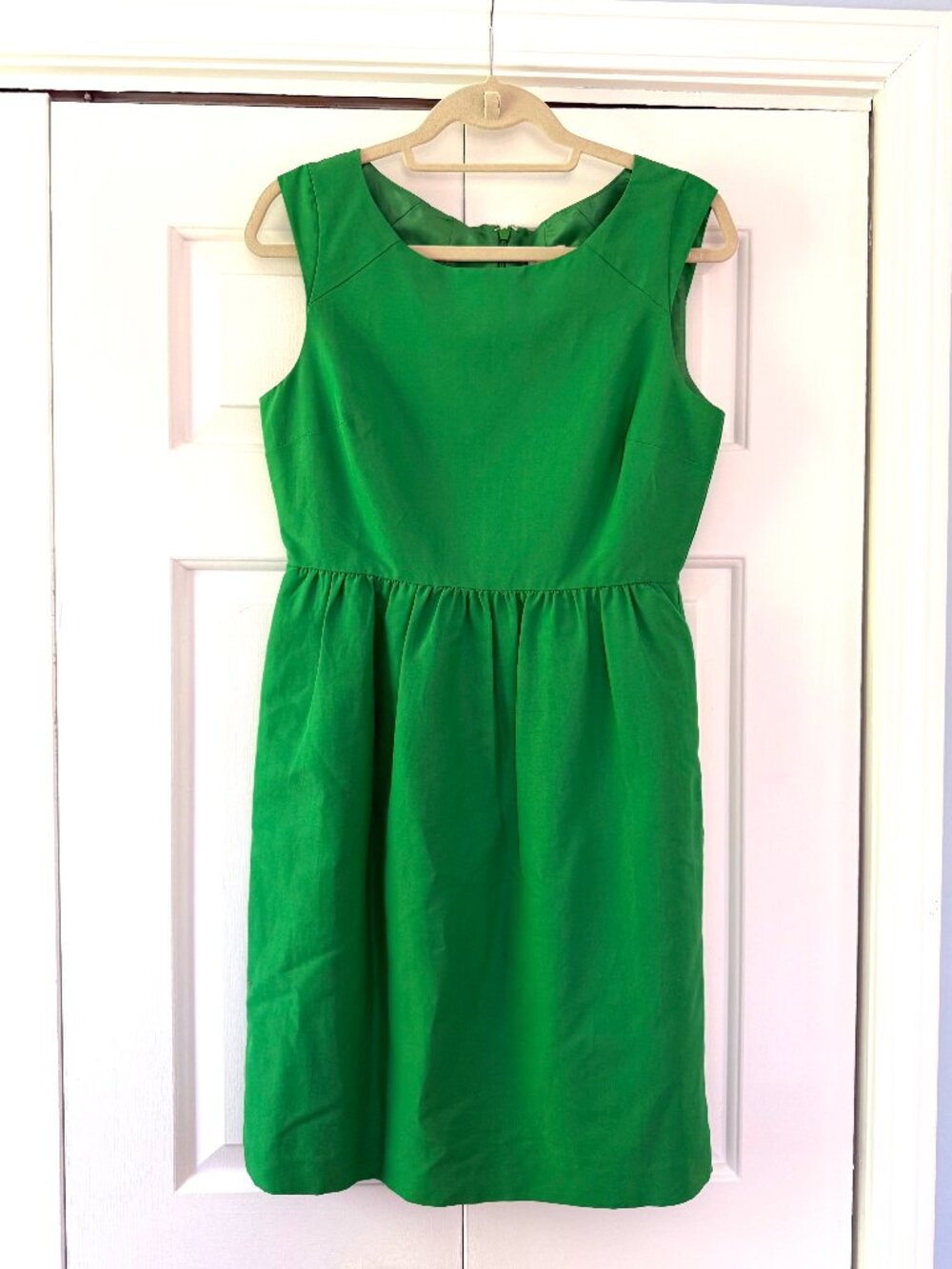 Jcrew sleeveless green party dress